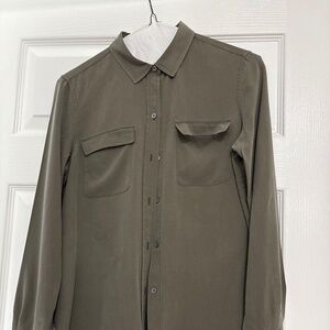Olive Silk J.McLaughlin Blouse